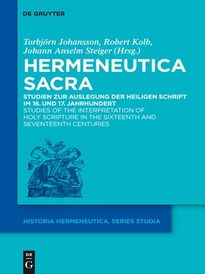 cover image of Hermeneutica Sacra